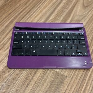 Purple Ultra Thin Bluetooth Keyboard for iPad Mini